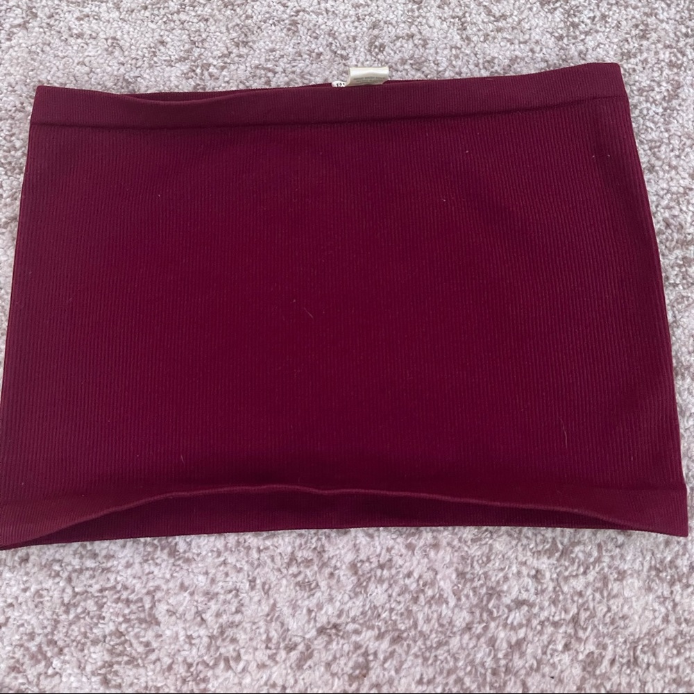 Burgundy BOZZOLO tube top